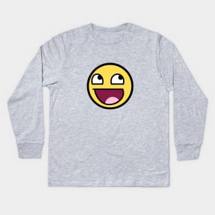 Awesome Face Epic Smiley Kids Long Sleeve T-Shirt